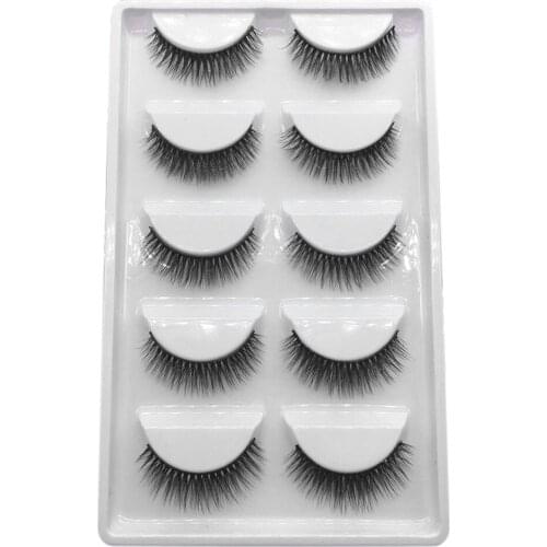 5 Pairs Luxury 3D Mink Fake Lashes Fluffy False Eyelashes Natural Thick Long Eye Lashes Wispy Makeup Beauty Extension Tools 207