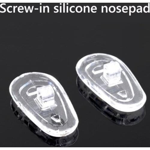 Wholesale Glasses Accessories 250 Pairs 500pcs Screw-in Soft Silicone Nosepad