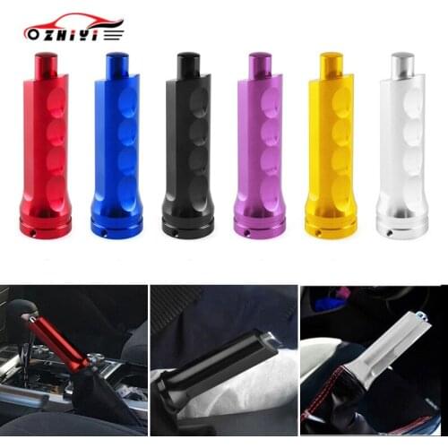 Aluminum Car Accessories Universal Gear Shift Knob Handbrake Lever Cover with Accessories Manual Transmission Shifter Lever