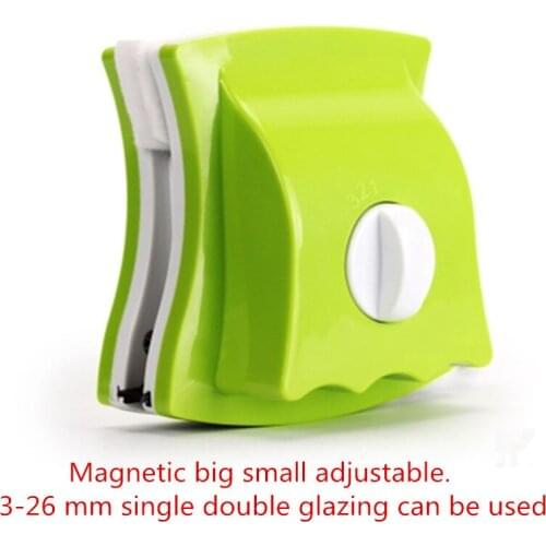 Free Shipping new Useful window cleaning magnets Glass Wiper (3-26mm) adjustable Surface Brush Magnetic Window Cleaner Tools