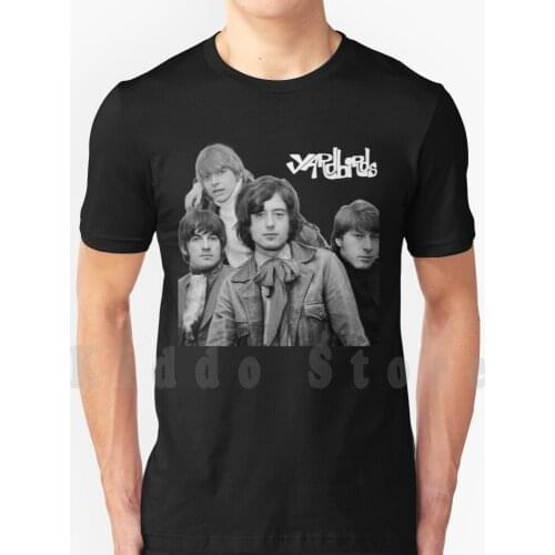 Yardbirds Band T Shirt Cotton Men Diy Print Cool Tee Yardbirds The Yardbirds Yard Birds Jimmy Page Chris Dreja Jim Mccarty