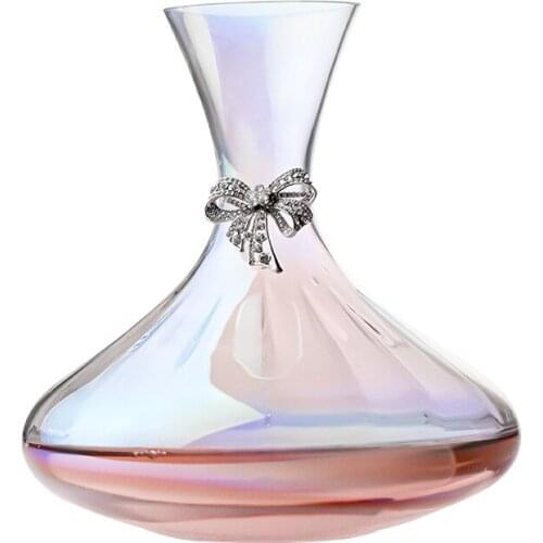 European style creative decanter, electroplating colorful crystal glass wine dispenser, fast red wine decanter