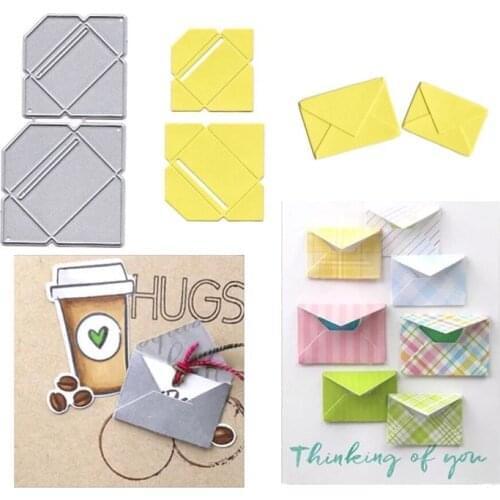 Envelope Shape Metal Cutting Dies and Stamps for DIY Scrapbooking Photo Album Decorative Embossing Paper Card