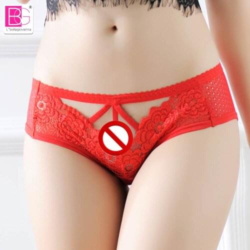L'bellagiovanna 2018 New Arrival Lace Floral Underwear Womens Panties Sexy Shorts Briefs Lingerie Female Panties Girl Panty8185