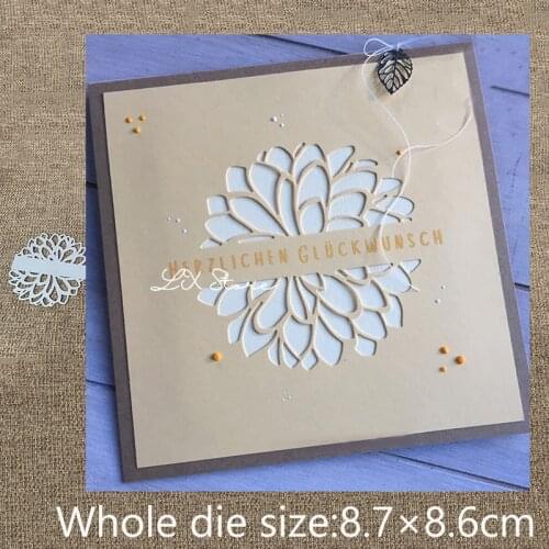 New Design Craft Metal Cutting Die die cuts Flower round frame decoration scrapbook Album Paper Card Craft Embossing die cuts
