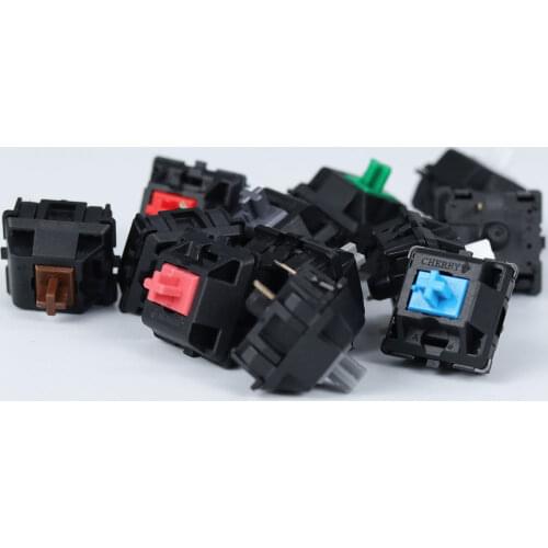 Original Cherry mx switch 3 pin mechanical keyboard brown blue red white clear silver slilent black gray green switches