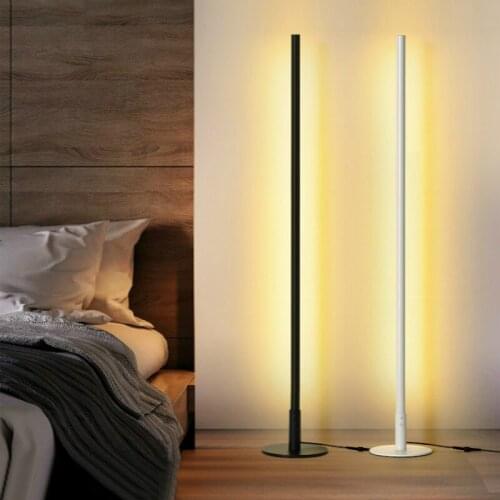 Simple led Aluminum modern floor lamp tall lamp for bedroom dinning room home decor light fixture standing lamps for living room