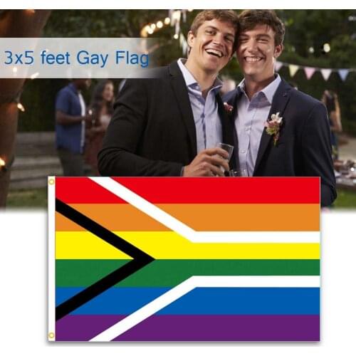 Progress Pride Rainbow Flag 3x5 FT Polyester Gay LGBT Flag Aerlxemrbrae Rainbow Flag for Gay parade Supplies Home Decoration
