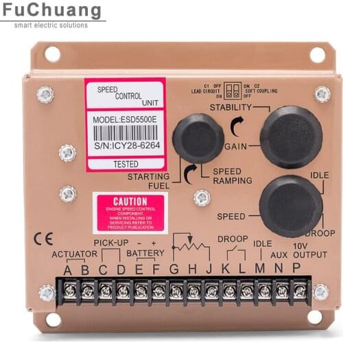 Engine Speed Control Governor ESD5500E for Diesel Generator Unit Controller with double capacitors
