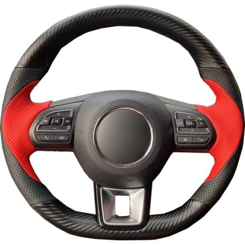 Hand Sewing Car Steering Wheel Cover Wrap Braid on the Steering wheel For MG ZS HS 2017 2018 2019 2020 MG GS 2016-2020 Volant