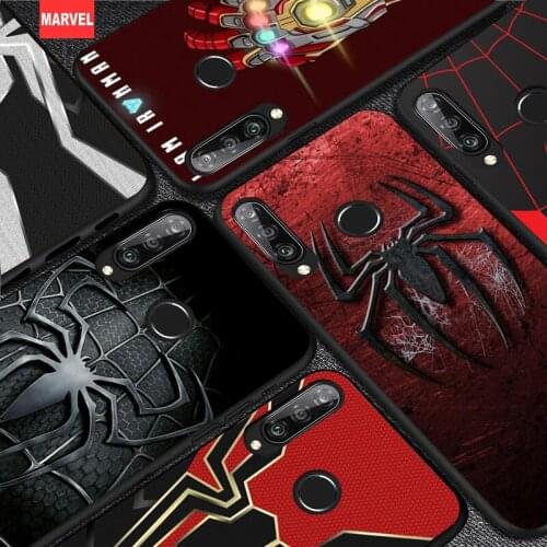 Silicone Cover Iron Spider Man Infinity War For Huawei P50 P40 P30 P20 Pro P10 P9 P8 Lite E Plus 2019 Phone Case