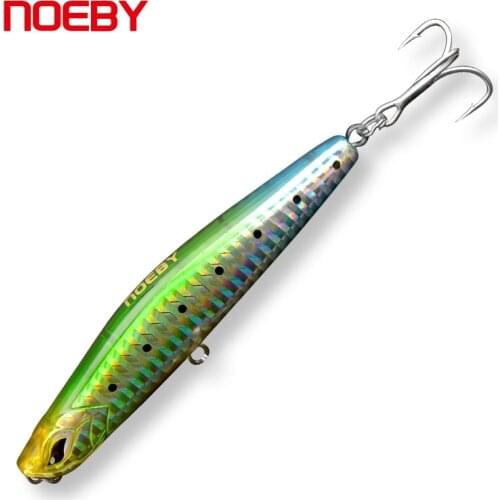 NOEBY 80mm 14g 18g Winter Fishing Tackle Sinking Pencil Lures Fishing Hard Baits Wobblers NBL1906