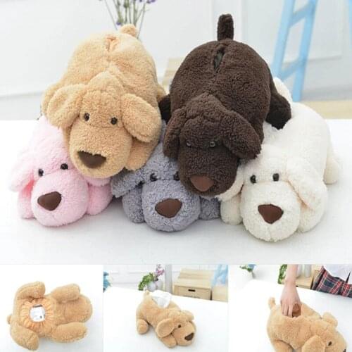Dog Puppy Colorful Napkin Case For Girl Friend Facial Tissue Holder Home Office Drawer Box Household Paper Towel Storage Case