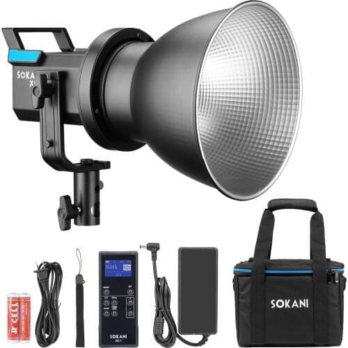 Sokani X60 kit version 2 v2 COB LED Video Light 80W 5600K Daylight With 2.4G Remote Controller 5 Pre-Programmed Lighting Effects