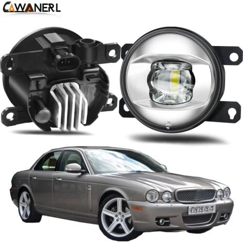 Fog Light Assembly 30W 8000LM Car Front Bumper LED Lens Fog Lamp DRL H11 12V Accessories For Jaguar XJ X358 2007 2008 2009