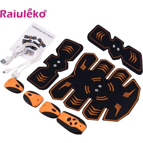 EMS Trainer Remotely ABS Stimulator Smart Fitness Abdominal Buttocks Muscle Stimulator Body Shaping Device Slimming Massager