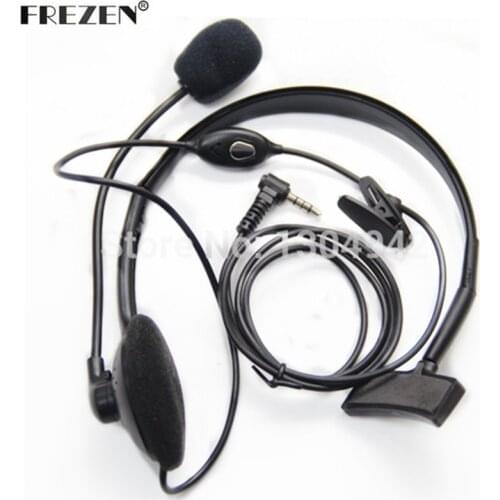 Overhead Earpiece Headset Boom Mic Microphone Noise Cancelling 1pin 3.5mm For Yaesu Vertex Radio VX-1R, VX-2R, VX-3R, VX-5R
