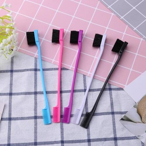 1/3pcs Double Sided Hair Edge Brushes Comb Hair Styling Hair Beauty Tools Hair Comb Brushes Random Color Barber Tools