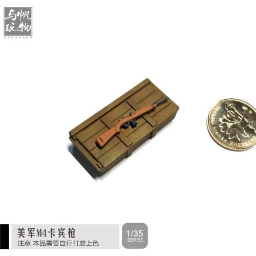 1:35 Resin M4 Gun Model Colorless 2-3CM