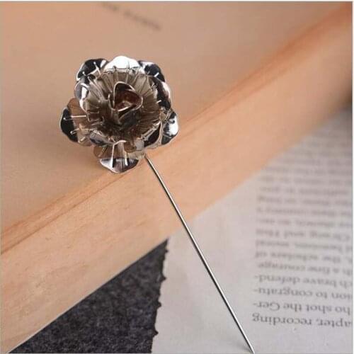 10pcs 4Kinds Best Groom man companion suit metal roses brooches corsage flower dress word pin pin jewelry Mens clothing corsage