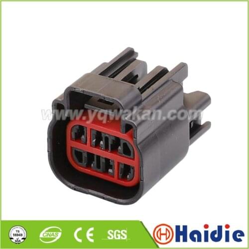 2sets 6pin auto wiring harness plug cable electric plug connector