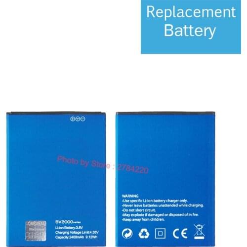 2400mAh BV2000 Replacement Battery Bateria Baterij For Blackview BV2000 BV2000S Smart Mobile Phone Batteries