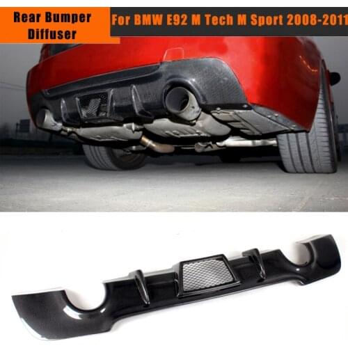 Carbon Fiber Racing Rear Diffuser Lip For BMW E92 335i M Sport Coupe Bumper 2008-2011