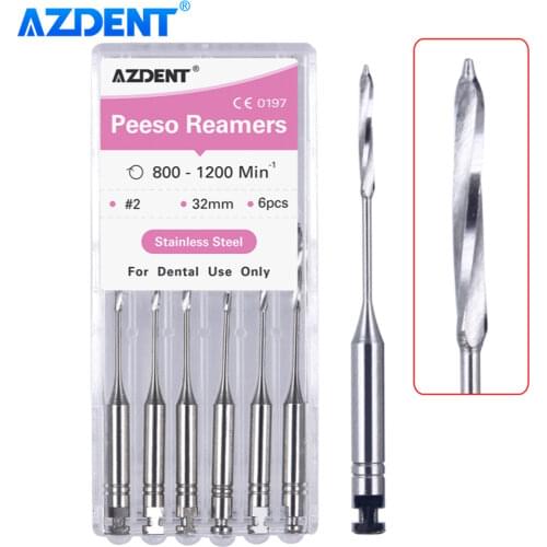 AZDENT Dental Endodontic Drill Gates Glidden Peeso Reamers Rotary Paste Carriers 32mm/25mm Engine Use Stainless Steel Endo Files