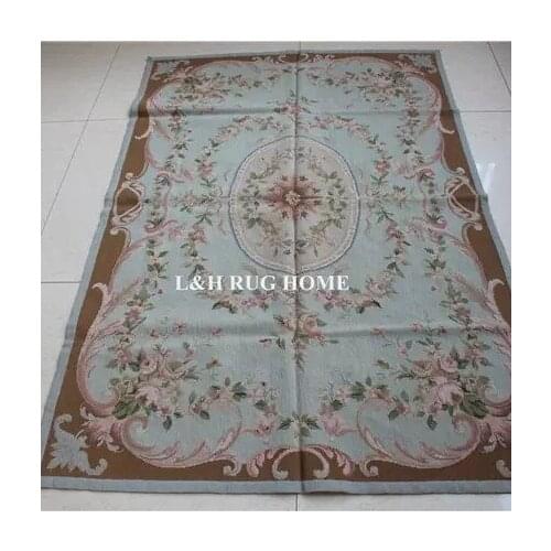 Free Shipping 6'X9' Handmade Rug 100% New Zealand Woolen Needlepoint Rug Carpet