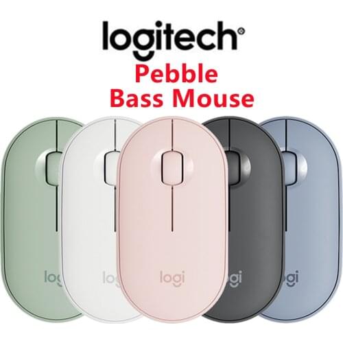 Original Logitech Mouse Pebble Mute Mouse Dual Mode Wireless Mouse Laptop USB Office Mouse/Female Mouse/Portable/Computer Mouse