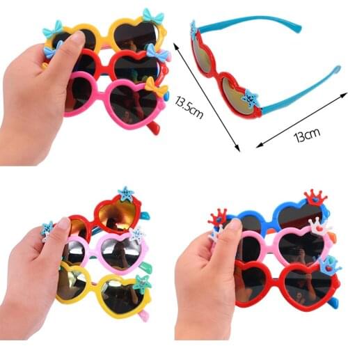 Children Love Cartoon Glasses Color Sunglasses Boy Girls Baby Glassess Goggles Outdoor Kids Summer Beach Holiday Eyewear,Gifts