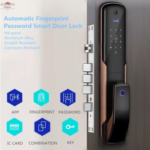 Uclaris Automatic Fingerprint Lock E1 Password Smart Home Door Locks Safe Aluminum Alloy Wear Resisting Cerradura Inteligente