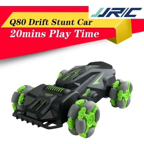 JJRC Q80 10km/h 2.4G Speed 360 Rotation Anti-collision Tire Remote Control Stunt Car Drift 20mins Play Time RC Outdoor Kids Gift