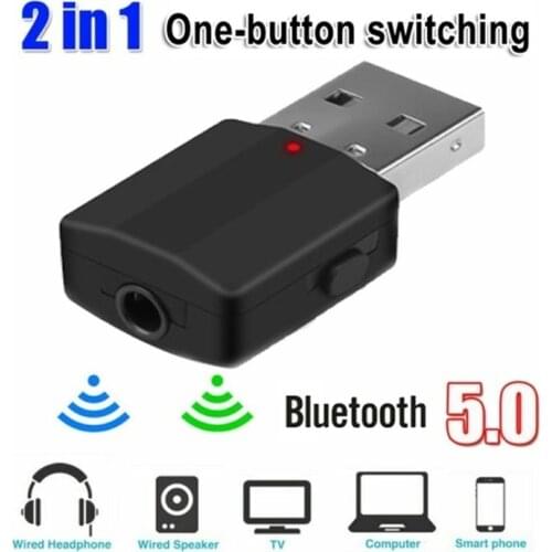 Mini 3.5mm AUX Stereo Wireless Bluetooth Adapter 5.0 Bluetooth Transmitter Receiver For Car Music Bluetooth Transmitter For TV