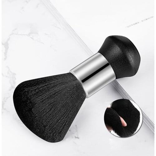 Soft Black Neck Face Duster Beard Brushes Barber Hair Cleaning Hairbrush Salon Cutting Hairdressing Styling Makeup Tools BLACKE