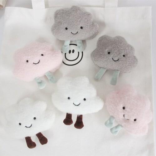 New creative cute cartoon cloud pin brooch bag clothes lapel pin jacket dream badge plush brooch jewelry gift for kids girls