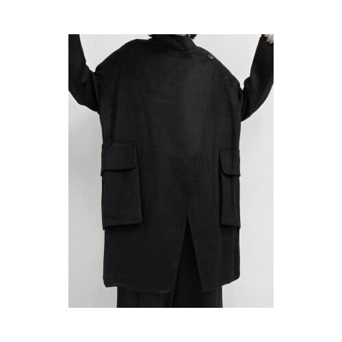 New Product on the new, large-pocket split-style long-style trench coat