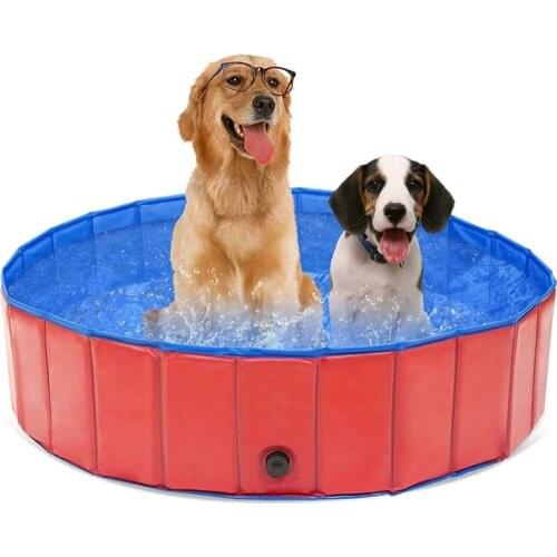 Pet Collapsible Large Swimming Pool Tub Piscina Perro Dogs Outdoor Summer Pet Swimming Pool Garden Childrens Bathtub Bathing