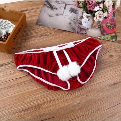 Christmas Fancy Swimwear Mens Thong Swimming Shorts Swim Trunks Underpant Men Briefs Underwear Panties Sport Beach Panties