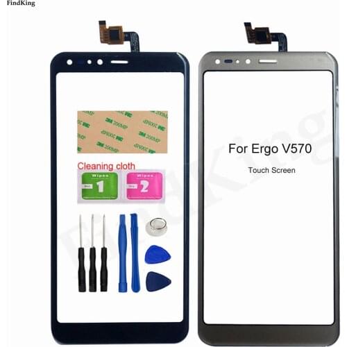 Touch Screen Panel For Ergo V570 Touch Screen Digitizer Touchpad Front Glass Sensor Repair TouchScreen Replacement Parts