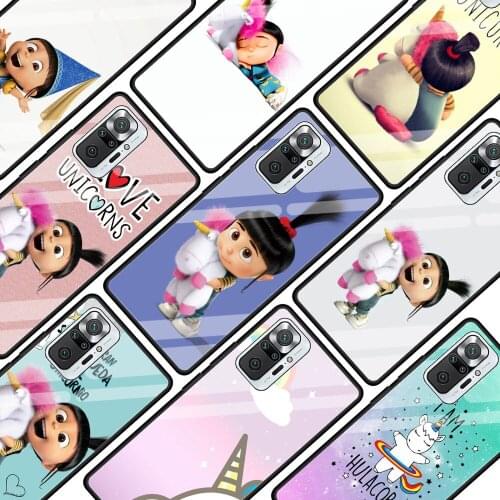 My Unicorn Agnes Glass Phone Case For Xiaomi Redmi Note 9S 8 Pro 9 7 8T 10 5G 9C K40 Pro+ 9A 8A 9T K30 10S Cover Coque