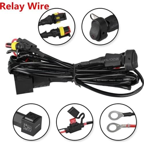 Motorcycles LED Fog Light Wiring Harness Relay Wire For BMW R1200 GS /ADV F800GS Motorcycle Fog Led Light