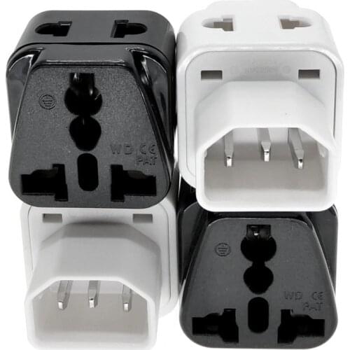 PDU IEC320 C13 to C14 Plug Universal to IEC60320 C14 Male Plug Adapter 2 Multi Outlet Port AC 250V 10A