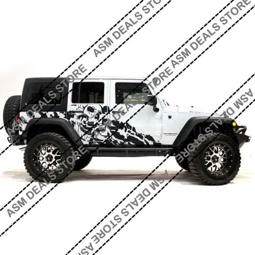 2pcs Car AccessoriesSport Engine Hood Fender Side Letter character Car Sticker and Decal Vinyl for Jeep Wrangler Unlimited TJ JK