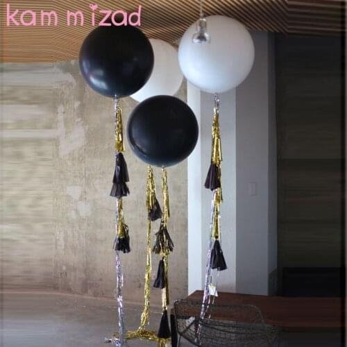 1pc 36inch latex balloon +2bags Tassel Garland Wedding Decor Tissue Paper Ribbon Ballons Birthday Curtain Photograph Background