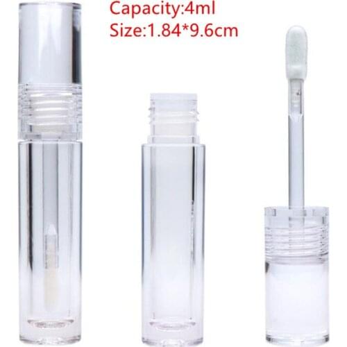 100pcs Clear Empty Acrylic Lip Gloss Tube, DIY Liquid Lipstick Bottle, Portable Cosmetic Container Shell Package