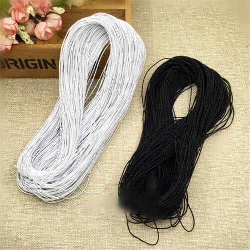 100 yards * 1mm Elastic Band Beading Elastic Stretch Cord Beads Cord String Strap Rope For Bracelet white black colorful SJD19
