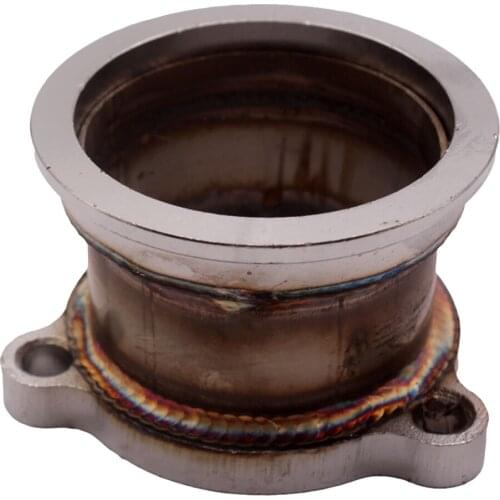 2.5" inch 3 Bolt Exhaust Downpipe Flange to 2.5" Inch V-Band Adapter Adaptor