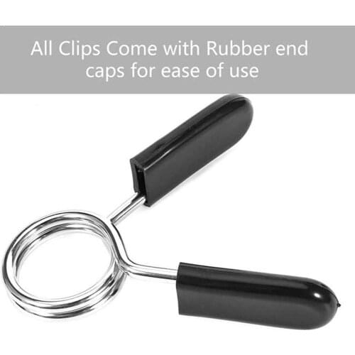 2Pcs Dumbbell Barbell Weight Discs Lifting Bar Clips Clamp Collar 25mm Lock Buckle Spring Accessories Fitness Spring S7H6