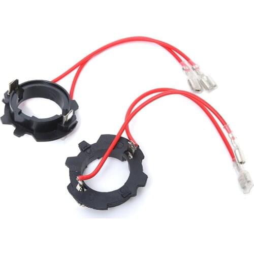 2pcs H7 Xenon HID LED Headlight Bulb Adapter Holder Socket Base Retainer Clip Fit For VW Golf MK5 Jetta